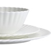 image:imageMikasa Isadora Scalloped Bone China Lightweight Chip Resistant 12 Piece Dinnerware Set Service for 4
