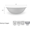 image:imageMikasa Kamryn Vegan Bone China Lightweight Oval Platter 14 InchWhite