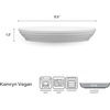 image:imageMikasa Kamryn Vegan Bone China Lightweight Set of 4 Pasta Bowls 85 Inch