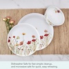 image:imageMikasa Meadow Serenade 12 Piece Floral Bone China Durable Chip Resistant Lightweight Dinnerware Set Service for 4
