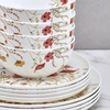 image:imageMikasa Meadow Serenade 12 Piece Floral Bone China Durable Chip Resistant Lightweight Dinnerware Set Service for 4
