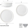 image:imageMikasa Samantha Gold Bone China Chip Resistant 12 Piece Dinnerware Set Servie for 4