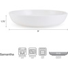 image:imageMikasa Samantha Oval Bone China Lightweight Chip Resisant Serving Tray 14 Inch WhitePasta Bowls