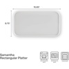 image:imageMikasa Samantha Oval Bone China Lightweight Chip Resisant Serving Tray 14 Inch WhiteRectangle Serve Tray