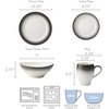 image:imageMikasa Swirl 4Piece Place Setting Service for 1 Ombre GraphiteOmbre Graphite