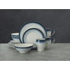 image:imageMikasa Swirl Ombre Grey 16 Piece Dinnerware Set Service for 4Blue