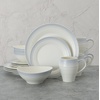 image:imageMikasa Swirl Ombre Grey 16 Piece Dinnerware Set Service for 4Ombre Grey