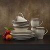 image:imageMikasa Swirl Ombre Grey 16 Piece Dinnerware Set Service for 4Ombre Mocha