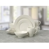 image:imageMikasa Swirl Ombre Grey 16 Piece Dinnerware Set Service for 4White