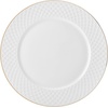 image:imageMikasa Trellis Gold Rim Bone China Lightweight Chip Resistant 12 Piece Dinnerware Set Service for 4