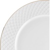 image:imageMikasa Trellis Gold Rim Bone China Lightweight Chip Resistant 12 Piece Dinnerware Set Service for 4
