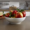 image:imageMikasa Trellis White Bone China Lightweight Chip Resistant Vegetable Serving Bowl White