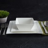 image:imageTrellis White Square 16 Piece Dinnerware Set Service For 4Trellis