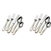 image:imageMikasa French Countryside 65Piece Flatware Set Service for 12 1810 Stainless Steel Silverware Set with Hostess Serving Pieces Dishwasher Safe65 Piece Set Pack of 2