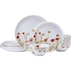 image:imageMikasa Meadow Serenade 12 Piece Floral Bone China Durable Chip Resistant Lightweight Dinnerware Set Service for 4