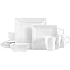 image:imageTrellis White Square 16 Piece Dinnerware Set Service For 4Trellis