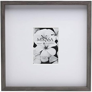 image:imageMikasa 16x16 in Gallery Frame 15x15 in Photo without Mat 5x7 in Photo with Mat 2 mm Beveled Mat Vertical or Horizontal Display Gray