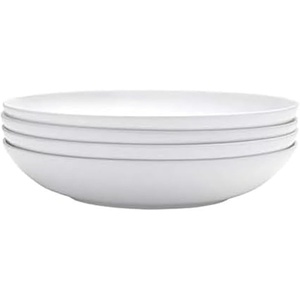 image:imageMikasa Delray 14Inch Oval Platter and 9Inch Vegetable Bowl Set White  51882949 Round Pasta Bowls Set of 4