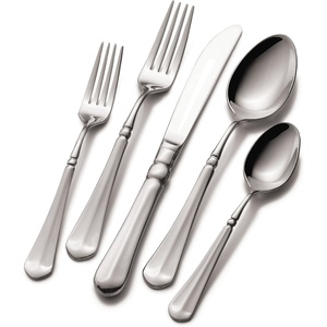 image:imageMikasa Italian Countryside Flatware Service for 4 20 Piece Set 180 Stainless Steel Silverware SetFrench Countryside