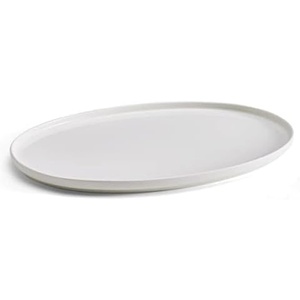 image:imageMikasa Samantha Oval Bone China Lightweight Chip Resisant Serving Tray 14 Inch WhiteCasual