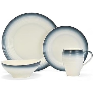 image:imageMikasa Swirl 4Piece Place Setting Service for 1 Ombre GraphiteBlue
