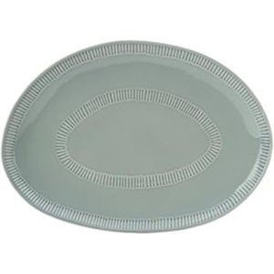 image:imageMikasa Swirl Ombre White Oval Platter 1375 Inch Blue BandedBlue