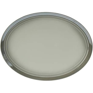 image:imageMikasa Swirl Ombre White Oval Platter 1375 Inch Blue BandedGray