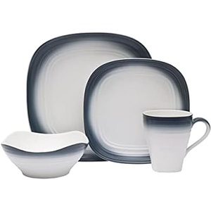 image:imageMikasa Swirl Square 4Piece Place Setting Service for 1 Ombre BlueBlue