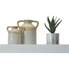 image:imageMikasa Chunky Shelf for Bedroom Living Room Bathroom Kitchen Nursery with Pole Mount 24Inch WhiteWhite