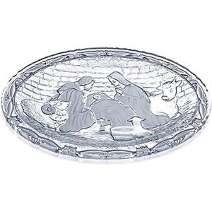 image:imageMikasa Rejoice Crystal Christmas Nativity Plaque 925 inch