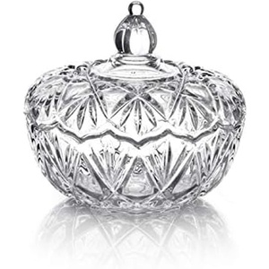 image:imageMikasa Saturn Crystal Glass Candy Dish with Lid 625 Inch Covered Candy Bowl Elegant Serveware for Home Entertaining Sparkling Accent Piece Comes in Gift Box625Inch