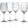 image:imageMikasa Cheers Bordeaux Wine Glass Set of 4 24 Ounce ClearWhite Wine Glass