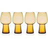image:imageMikasa Phoebe Goblet Beer Beverage Glass Set of 4 AmberAmber