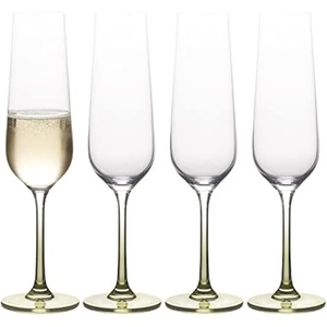 image:imageMikasa Gianna Ombre Set of 4 Champagne Flutes 675Ounce Sage