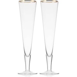 image:imageMikasa Gold Mr and Mrs Wedding Anniversary Champagne Toasting Flutes Gift Boxed Set Of 2 8 OunceGold