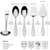 image:imageMikasa Bravo 1810 Stainless Steel 6Piece Serving Set  Serving Spoons Fork Pie Server Gravy Ladle  Polished Silverware Flatware Serveware6 Piece Set