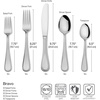 image:imageMikasa Bravo 1810 Stainless Steel 6Piece Serving Set  Serving Spoons Fork Pie Server Gravy Ladle  Polished Silverware Flatware Serveware65 Piece Set