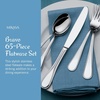 image:imageMikasa Bravo 1810 Stainless Steel 6Piece Serving Set  Serving Spoons Fork Pie Server Gravy Ladle  Polished Silverware Flatware Serveware65 Piece Set