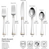 image:imageMikasa Bravo 1810 Stainless Steel 6Piece Serving Set  Serving Spoons Fork Pie Server Gravy Ladle  Polished Silverware Flatware Serveware65 Piece Set