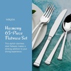 image:imageMikasa Bravo 1810 Stainless Steel 6Piece Serving Set  Serving Spoons Fork Pie Server Gravy Ladle  Polished Silverware Flatware Serveware65 Piece Set