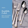 image:imageMikasa Bravo 1810 Stainless Steel 6Piece Serving Set  Serving Spoons Fork Pie Server Gravy Ladle  Polished Silverware Flatware Serveware65 Piece Set