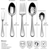 image:imageMikasa Bravo 1810 Stainless Steel 6Piece Serving Set  Serving Spoons Fork Pie Server Gravy Ladle  Polished Silverware Flatware Serveware65 Piece Set
