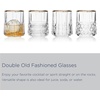 image:imageMikasa Carrick Gold Set of 4 Double Old Fashioned Whiskey Rocks Glasses 12 Ounce