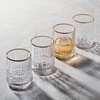image:imageMikasa Carrick Gold Set of 4 Double Old Fashioned Whiskey Rocks Glasses 12 Ounce