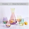 image:imageMikasa Chroma Set of 4 Stemless Wine Glasses 13 OunceCarafe Decanter