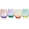 image:imageMikasa Chroma Set of 4 Stemless Wine Glasses 13 OunceStemless Wine Glasses