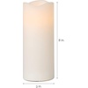 image:imageMikasa Real Wax Wavy Top Flameless Candles Exquisite White Battery Candles for Wedding Christmas Decorations and Everyday 3x8 Inch3x8