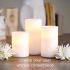 image:imageMikasa Real Wax Wavy Top Flameless Candles Exquisite White Battery Candles for Wedding Christmas Decorations and Everyday 3x8 Inch3x8