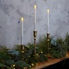 image:imageMikasa Real Wax Wavy Top Flameless Candles Exquisite White Battery Candles for Wedding Christmas Decorations and Everyday 3x8 InchSet of 4
