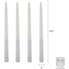 image:imageMikasa Real Wax Wavy Top Flameless Candles Exquisite White Battery Candles for Wedding Christmas Decorations and Everyday 3x8 InchSet of 4